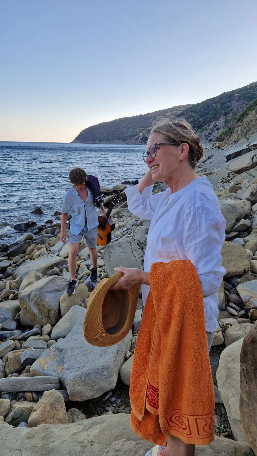 Stefanie at Selitsa beach